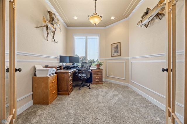 3914 21st Ave S, Moorhead, MN 56560 - office space featuring light carpet and crown molding