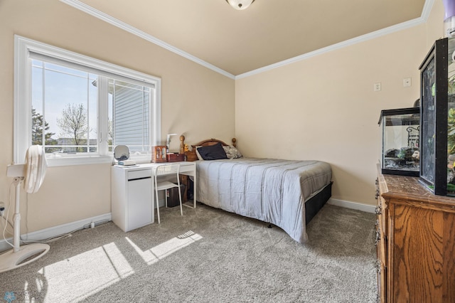 3914 21st Ave S, Moorhead, MN 56560 - bedroom with ornamental molding, carpet, and baseboards