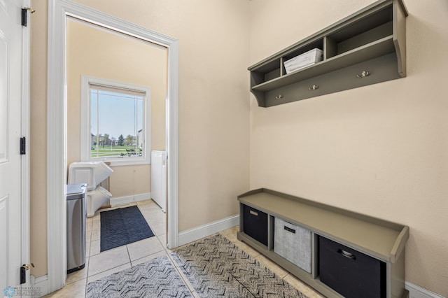 3914 21st Ave S, Moorhead, MN 56560 - mudroom featuring baseboards and light tile patterned floors