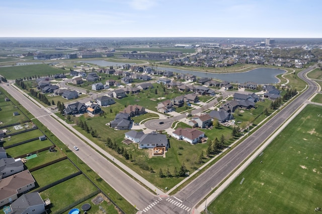 3914 21st Ave S, Moorhead, MN 56560 - aerial view of property and surrounding area with a large body of water and nearby suburban area