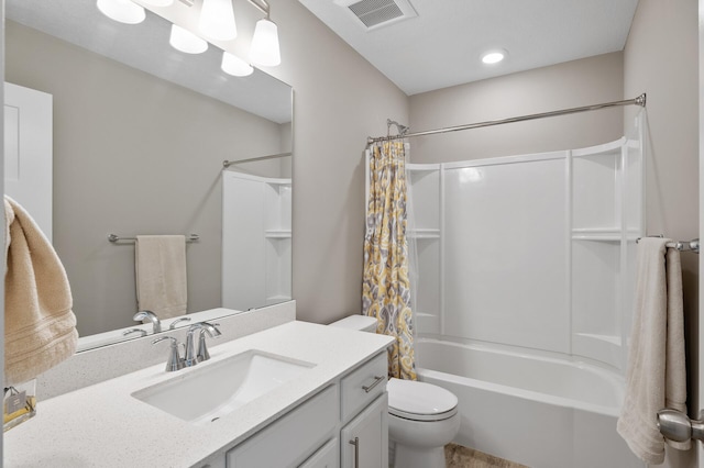 19000 72nd Pl N, Maple Grove, MN 55311 - bathroom with toilet, shower / tub combo with curtain, and vanity