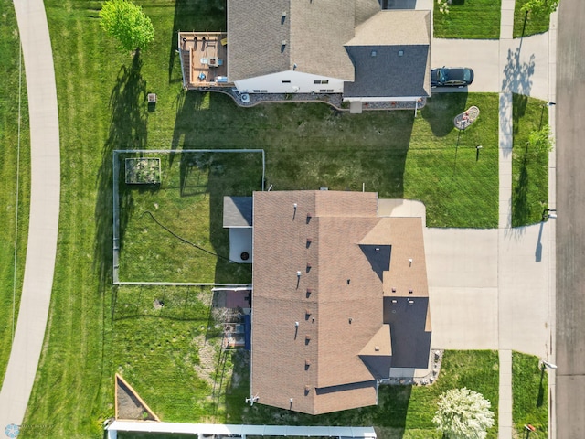 view from above of property