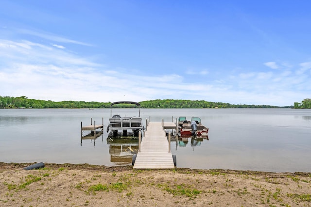 32355 Nottingham Ct, Chisago Lake Twp, MN 55045 - dock with boat lift and a water view