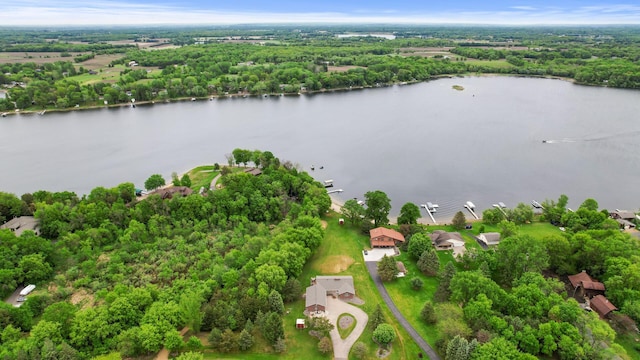 32355 Nottingham Ct, Chisago Lake Twp, MN 55045 - aerial view of residential area with a nearby body of water