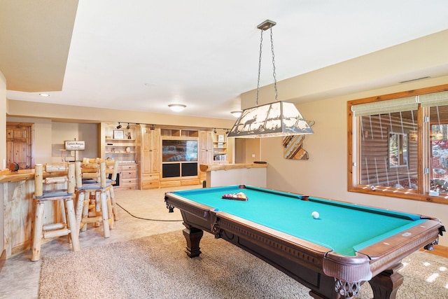 12640 Fawn Lake Rd, Crosslake, MN 56442 - rec room featuring pool table and carpet