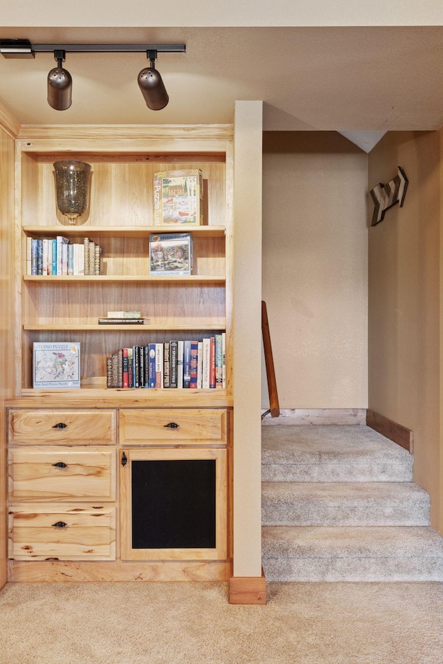 12640 Fawn Lake Rd, Crosslake, MN 56442 - stairs featuring carpet
