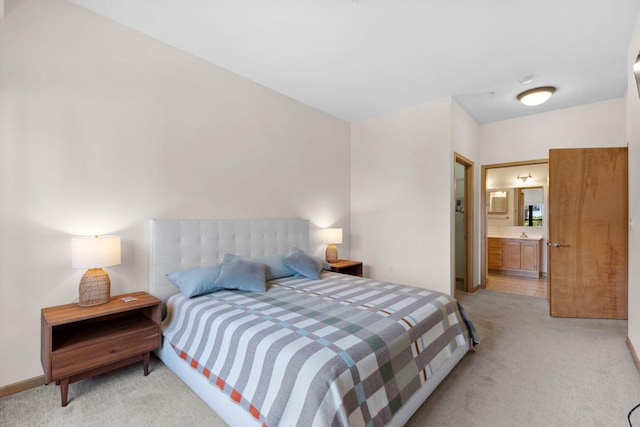 3709 Grand Way Unit 315, Saint Louis Park, MN 55416 - bedroom with light carpet and ensuite bathroom