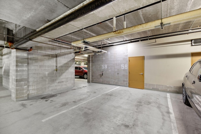 3709 Grand Way Unit 315, Saint Louis Park, MN 55416 - parking deck with concrete block wall
