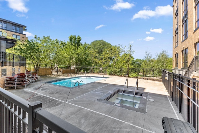3709 Grand Way Unit 315, Saint Louis Park, MN 55416 - community pool with a community hot tub, fence, and a patio