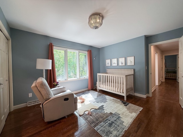14700 Minnehaha Pl, Minnetonka, MN 55391 - bedroom featuring baseboards, wood finished floors, and a closet