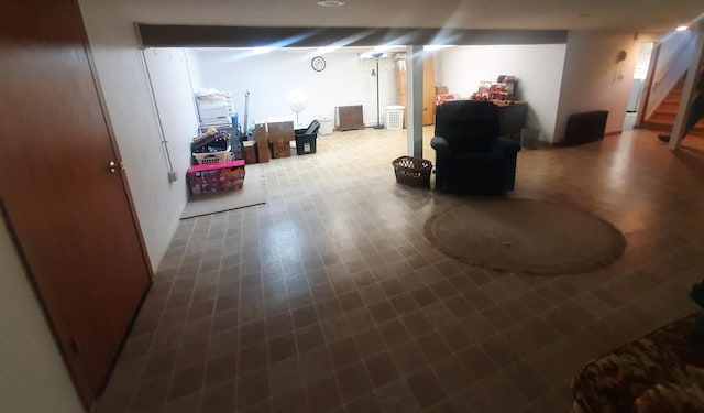 101 8th Ave N, Saint James, MN 56081 - finished below grade area featuring stairs and tile patterned floors