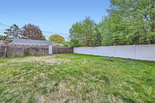 view of yard