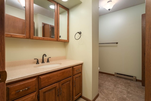 1346 Latoka Drive Ct SW, Alexandria, MN 56308 - half bath featuring a baseboard heating unit and vanity