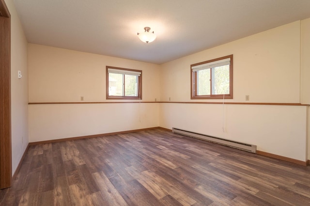 1346 Latoka Drive Ct SW, Alexandria, MN 56308 - spare room featuring baseboard heating and wood finished floors