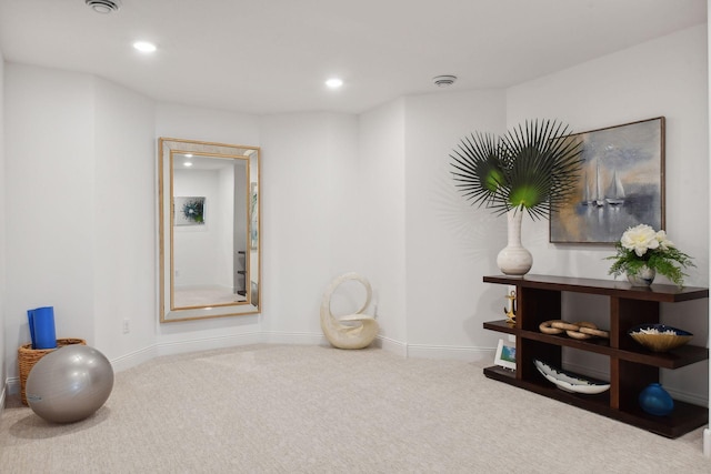 4505 Tovero Trl, Medina, MN 55340 - exercise room featuring carpet, recessed lighting, and baseboards