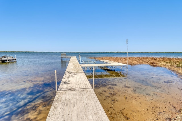 23620 Melissa Dr, Lake View Twp, MN 56501 - dock featuring a water view