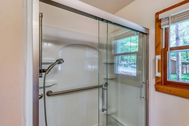 23620 Melissa Dr, Lake View Twp, MN 56501 - full bathroom with a shower stall