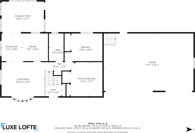 5391 Cottage Ave, White Bear Twp, MN 55110 - view of property floor plan