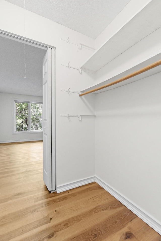 9018 Neill Lake Rd, Eden Prairie, MN 55347 - spacious closet with wood finished floors and attic access