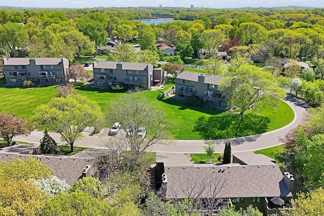 9018 Neill Lake Rd, Eden Prairie, MN 55347 - aerial view of residential area with a large body of water