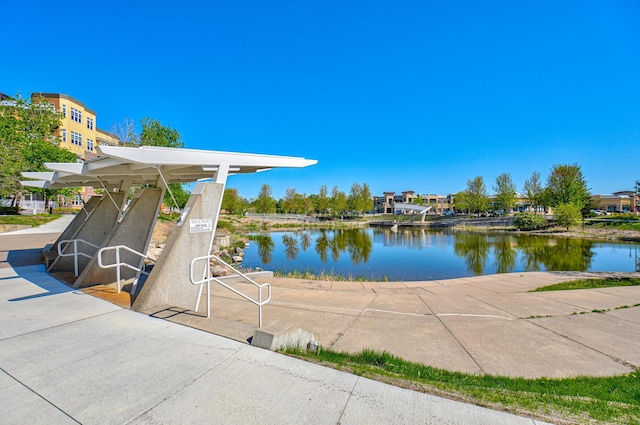 dock with a water view