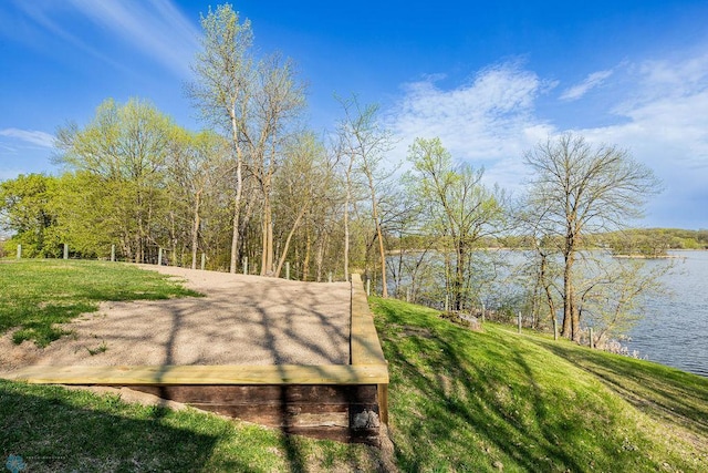 12606 Abbey Lake Ln, Lake View Twp, MN 56501 - view of home's community with a water view and a lawn