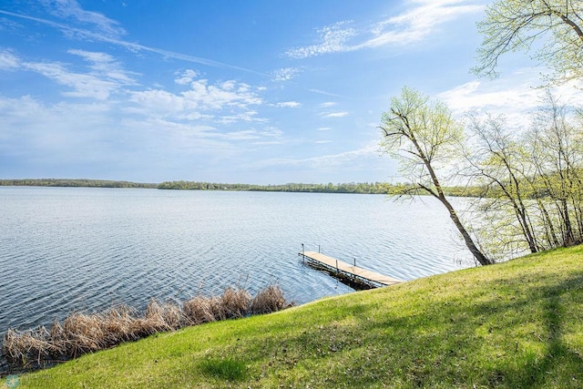 12606 Abbey Lake Ln, Lake View Twp, MN 56501 - dock featuring a water view