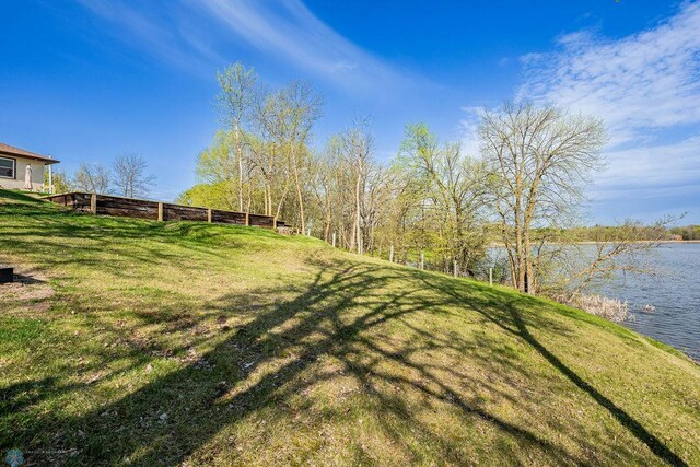 12606 Abbey Lake Ln, Lake View Twp, MN 56501 - view of yard featuring a water view