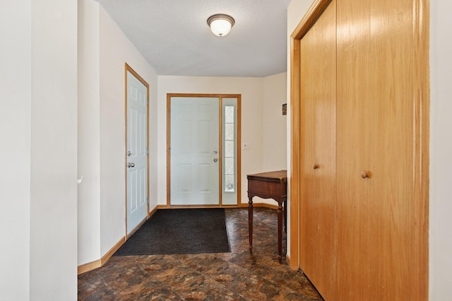 2141 Cleveland Ln S, Cambridge, MN 55008 - entrance foyer with baseboards and dark stone finish flooring