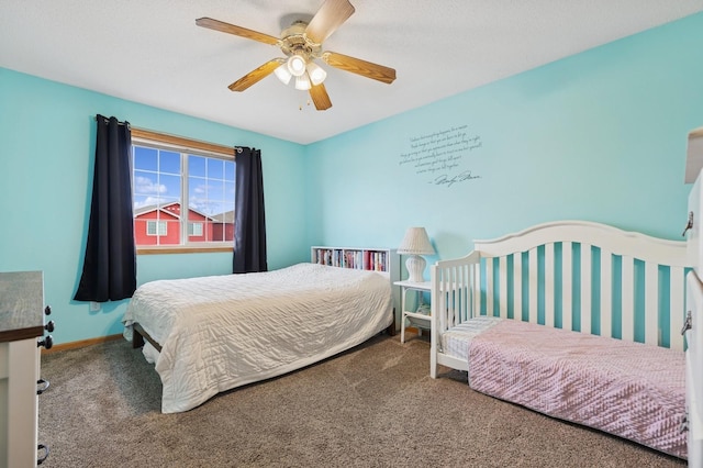 2141 Cleveland Ln S, Cambridge, MN 55008 - bedroom featuring carpet flooring and a ceiling fan
