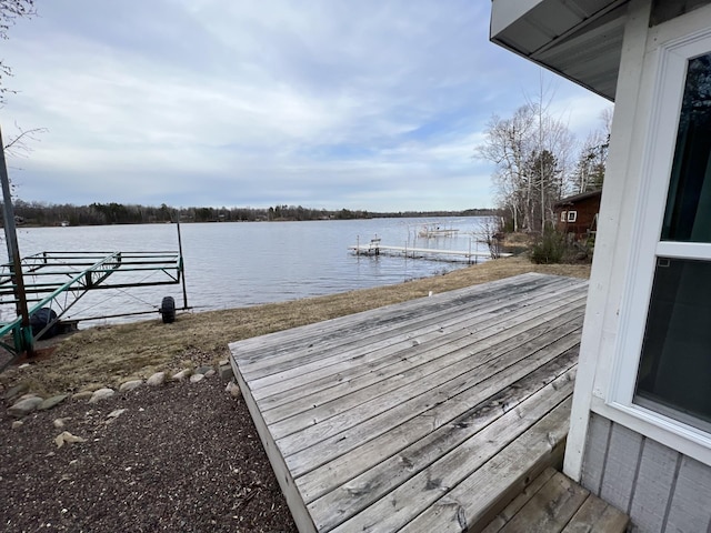 11749 Side Dr, Fine Lakes Twp, MN 55798 - dock area featuring a water view