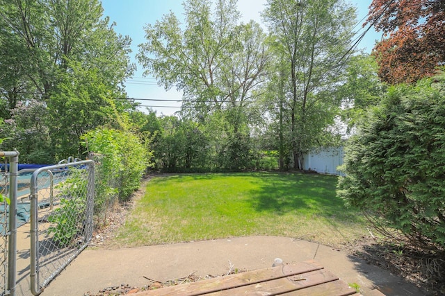 view of grassy yard