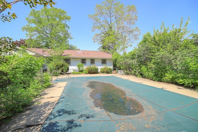 view of pool with a covered pool