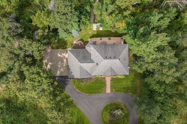 aerial view of property's location