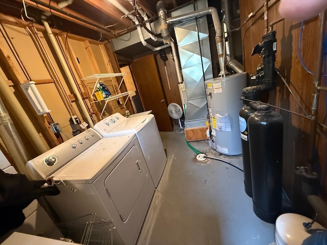 504 Fallwood Rd, Redwood Falls, MN 56283 - unfinished basement with water heater and independent washer and dryer