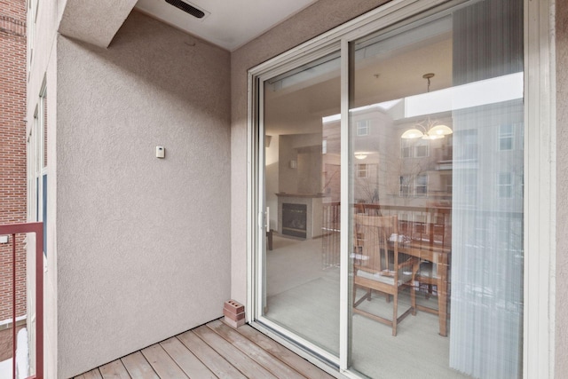 view of balcony