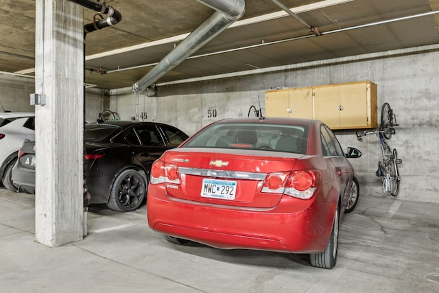 view of parking deck