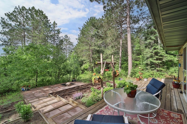 21097 Gilmer Rd, Crosby, MN 56441 - view of wooden terrace