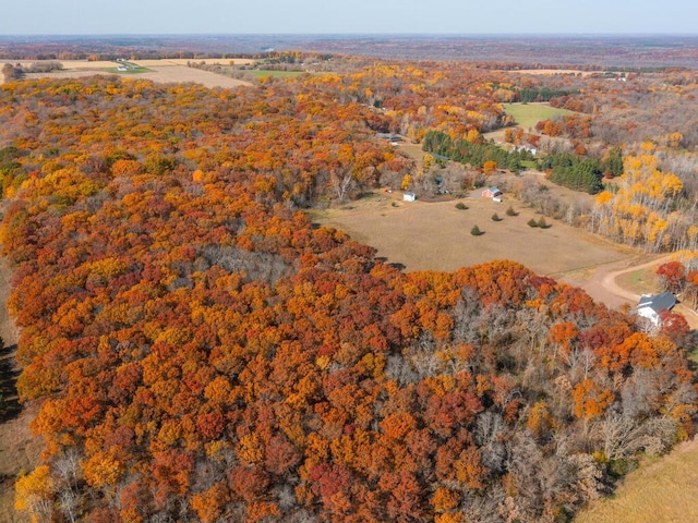 41218 Nelson Rd, North Branch, MN 55056 - aerial overview of property's location with a heavily wooded area