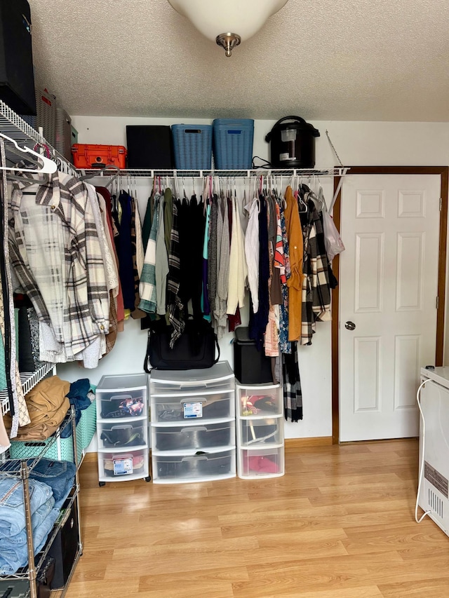 1123 Tyler Ave SE, Bemidji Twp, MN 56601 - walk in closet featuring wood finished floors
