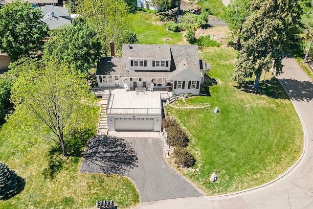 view from above of property