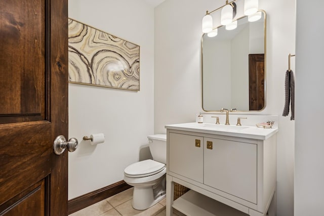 2169 Ibson Ave SE, Rockford Twp, MN 55313 - bathroom featuring toilet, tile patterned floors, and vanity
