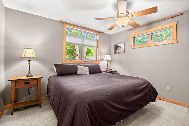 21140 654th Ave, Litchfield, MN 55355 - carpeted bedroom featuring multiple windows and ceiling fan