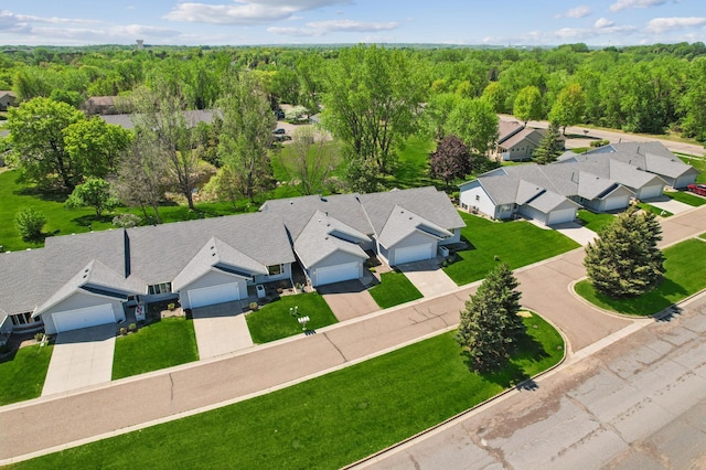 2558 75th St E, Inver Grove Heights, MN 55076 - aerial perspective of suburban area featuring a heavily wooded area