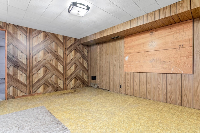 7109 Penn Ave S, Richfield, MN 55423 - interior space featuring wood walls and tile patterned floors