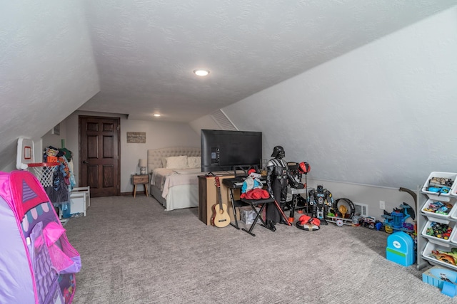 37854 210th Ave SE, Knute Twp, MN 56535 - carpeted bedroom with lofted ceiling