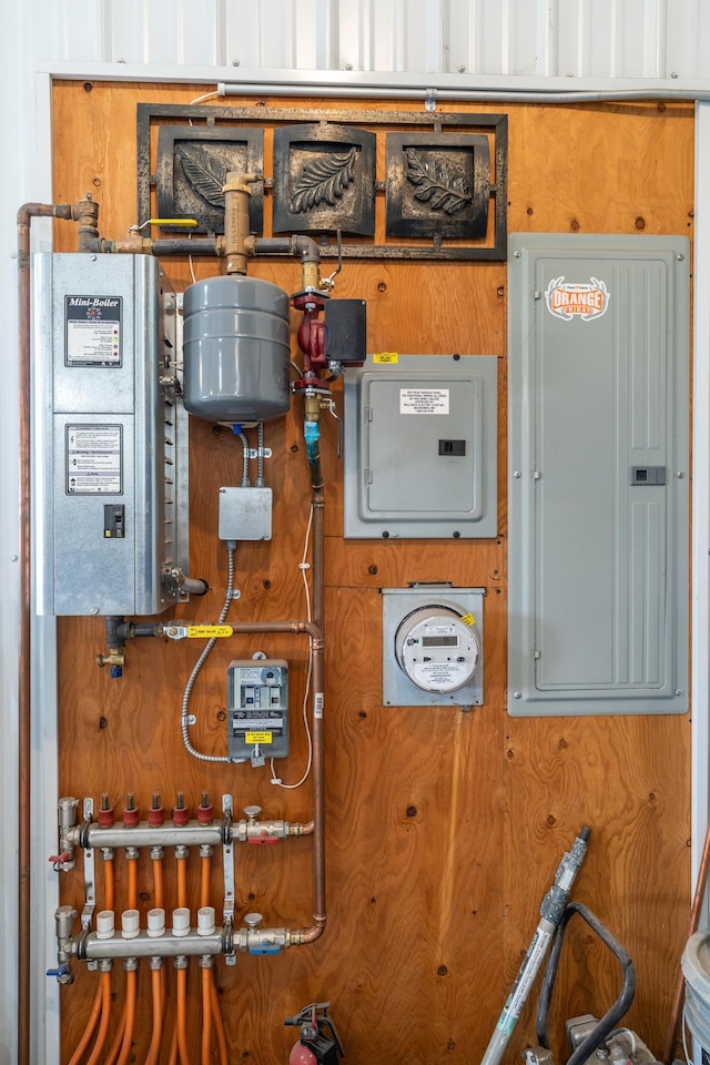37854 210th Ave SE, Knute Twp, MN 56535 - utility room featuring electric panel and electric meter