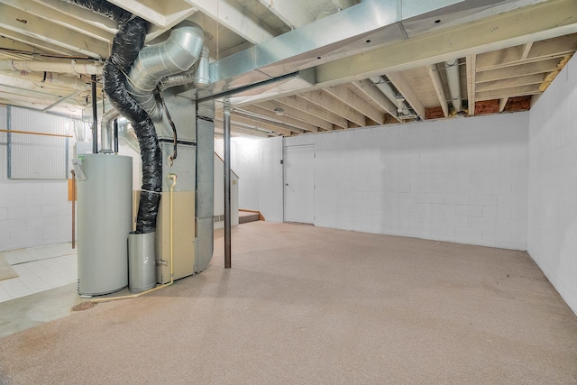 2111 Tamarin Trl, Golden Valley, MN 55427 - unfinished below grade area featuring water heater and stairway
