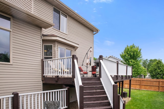 13883 Holly St NW, Andover, MN 55304 - view of side of property with a deck and stairway