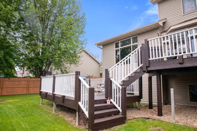 13883 Holly St NW, Andover, MN 55304 - view of yard featuring a wooden deck and stairs